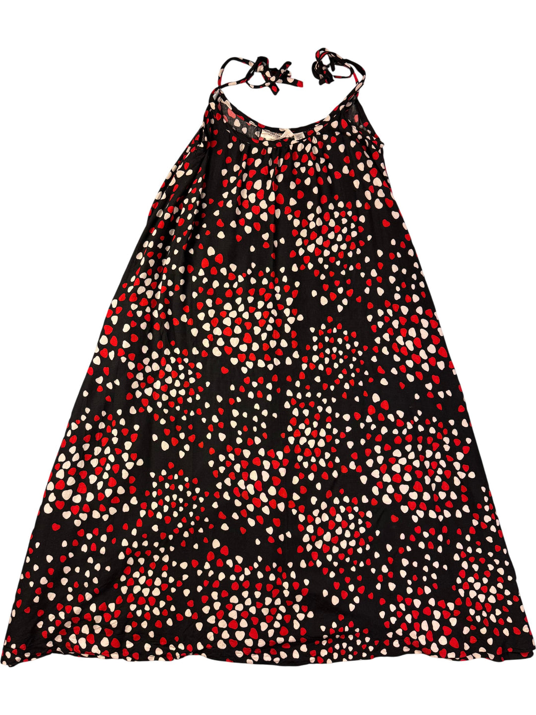 Hornseys Fashions Black Polka Dot Dress - M - Think Vintage