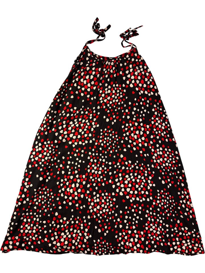 Hornseys Fashions Black Polka Dot Dress - M - Think Vintage