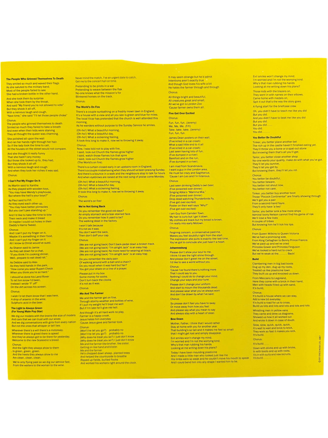 House Martins 'The People Who Grinned' Vinyl Album - Think Vintage