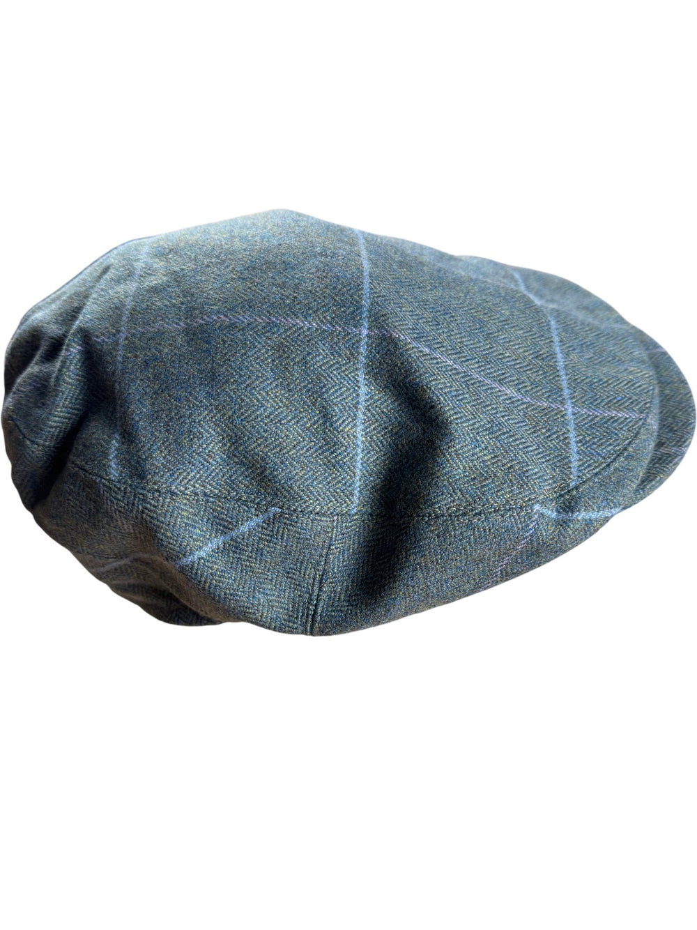 House Of Bruar Gray Checkered Flat Cap - Think Vintage ltd