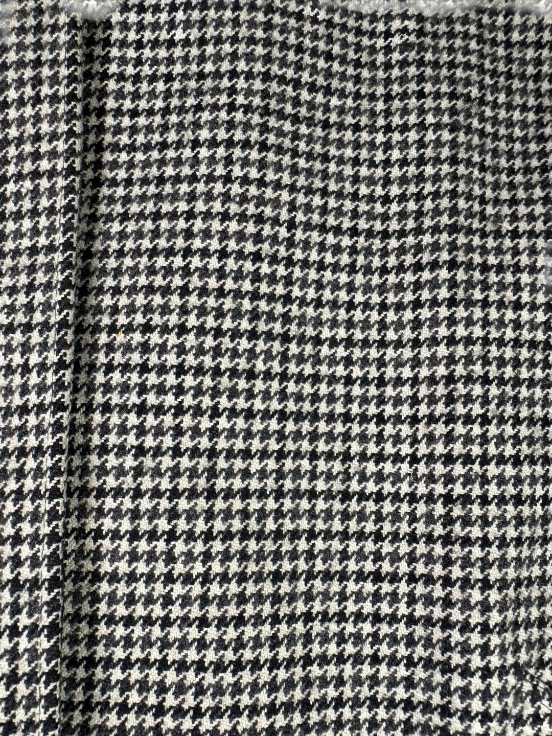 House Of Fraser Houndstooth Long Coat - M - Think Vintage
