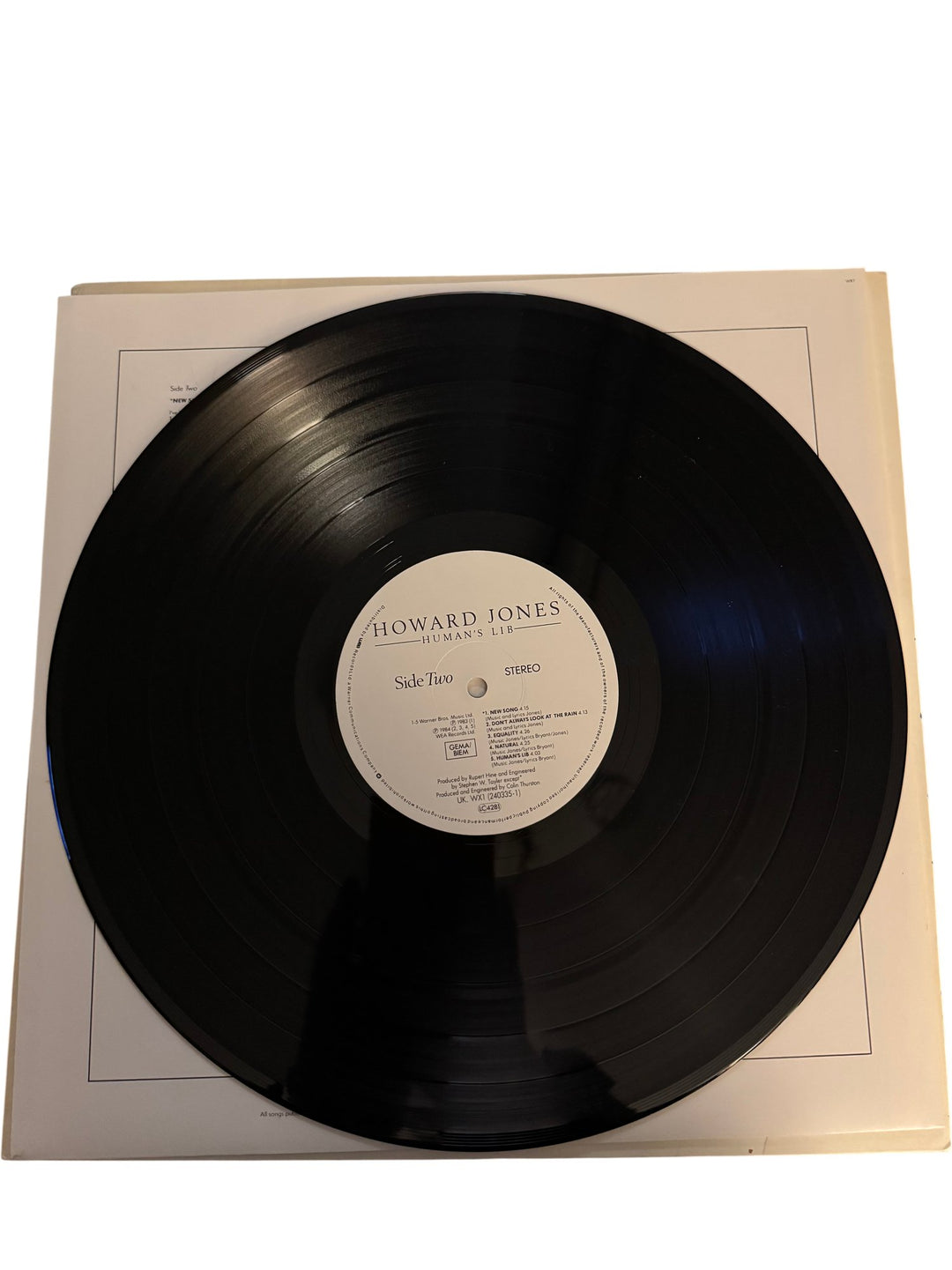 Howard Jones Human's Lib Vinyl - Good - Think Vintage ltd