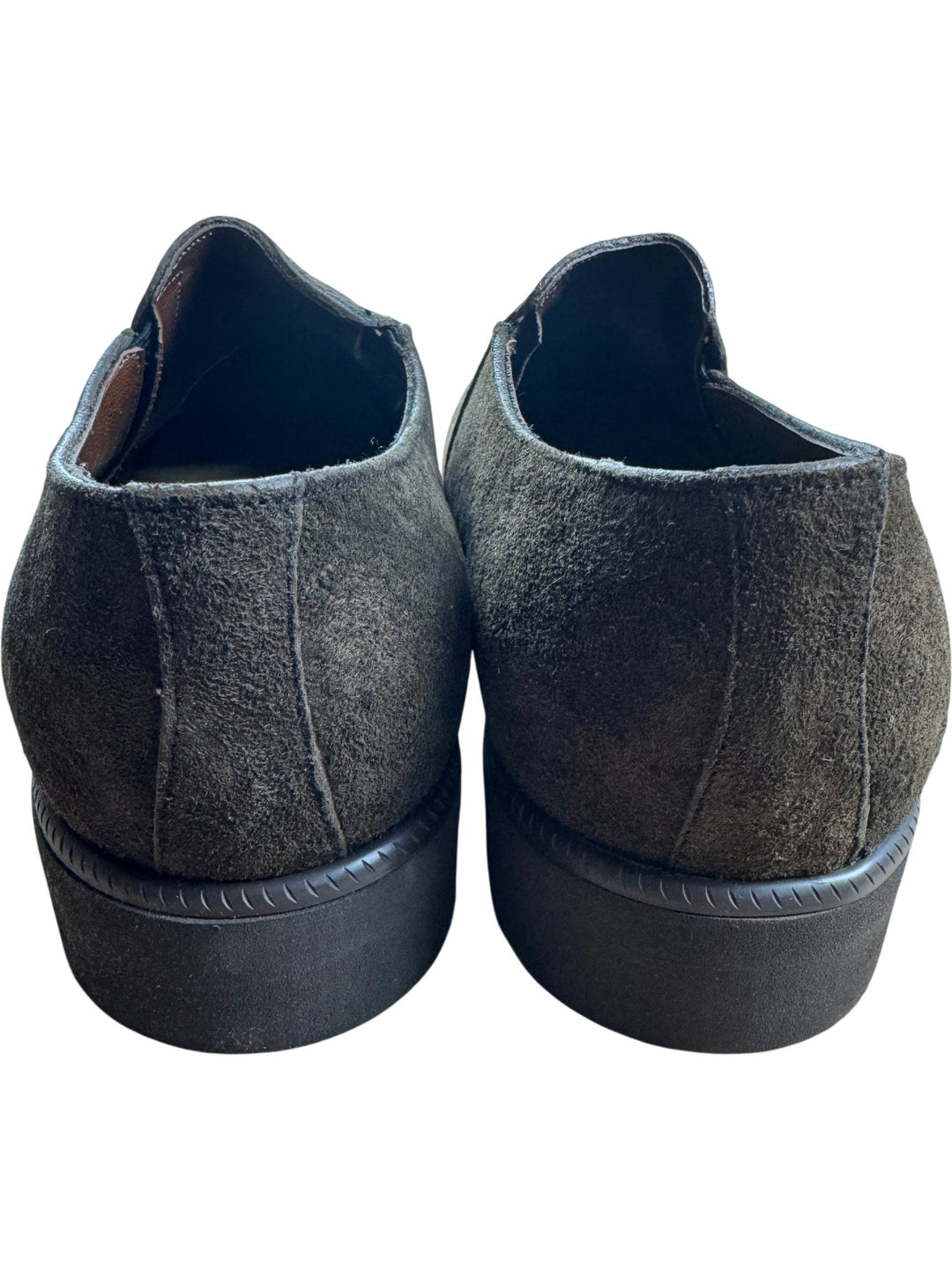 Hush Puppies Brown Suede Slip-On Shoes - 7.5 - Think Vintage ltd