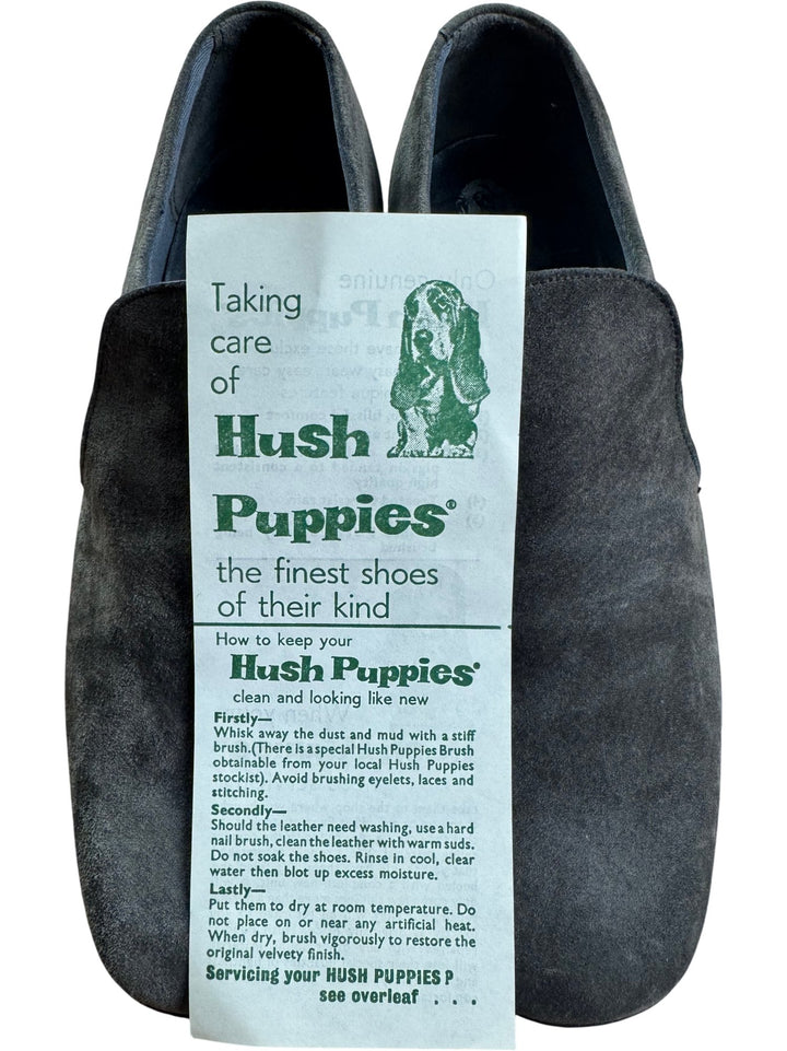 Hush Puppies Suede Slip-On Shoes - 7 - Think Vintage ltd