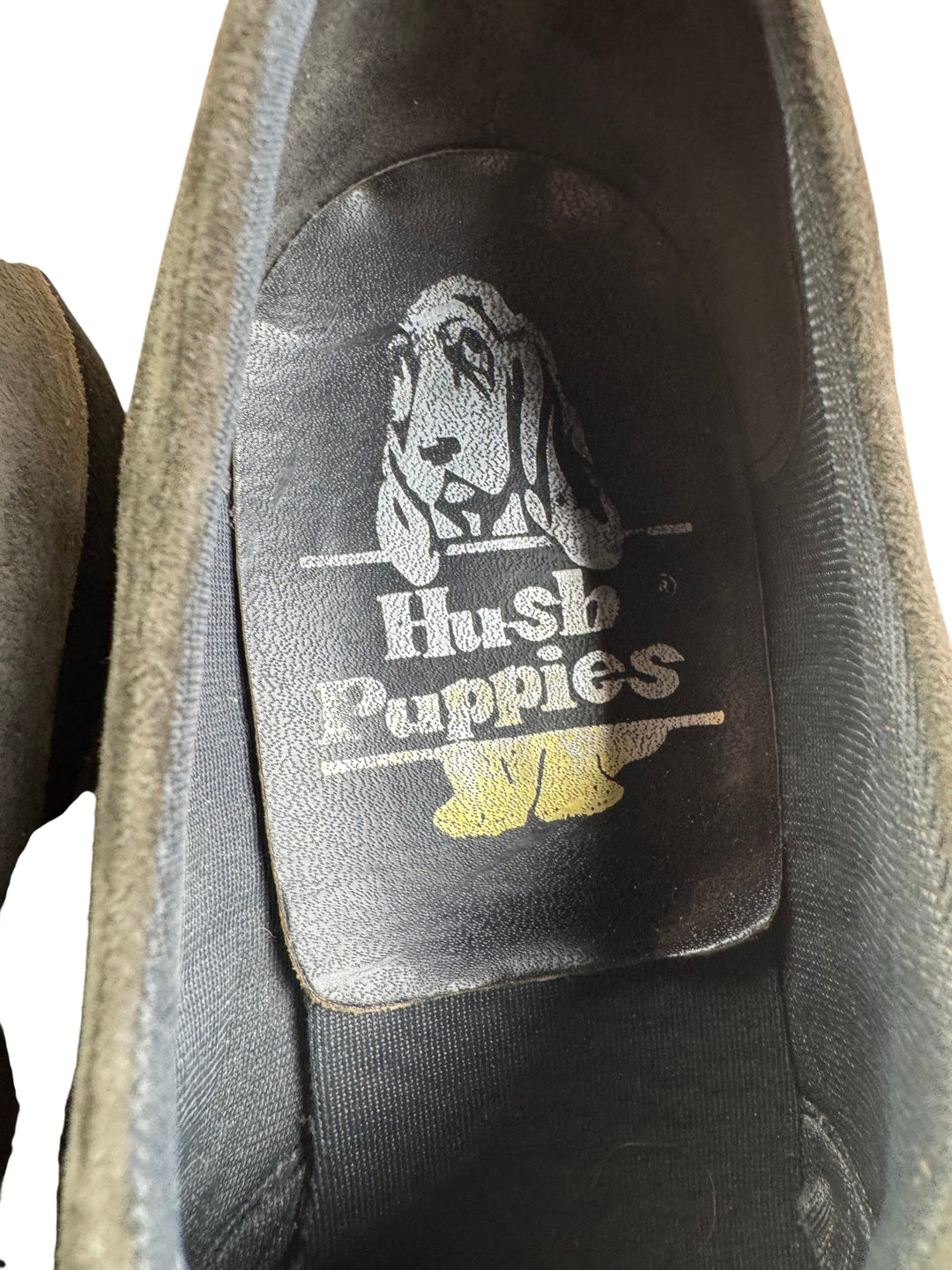 Hush Puppies Suede Slip-On Shoes - 7 - Think Vintage ltd