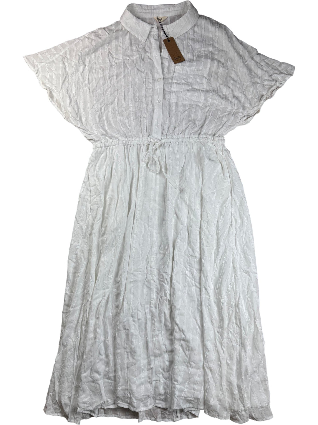 Hush Textured Stripe Ren Dress - L - Think Vintage ltd