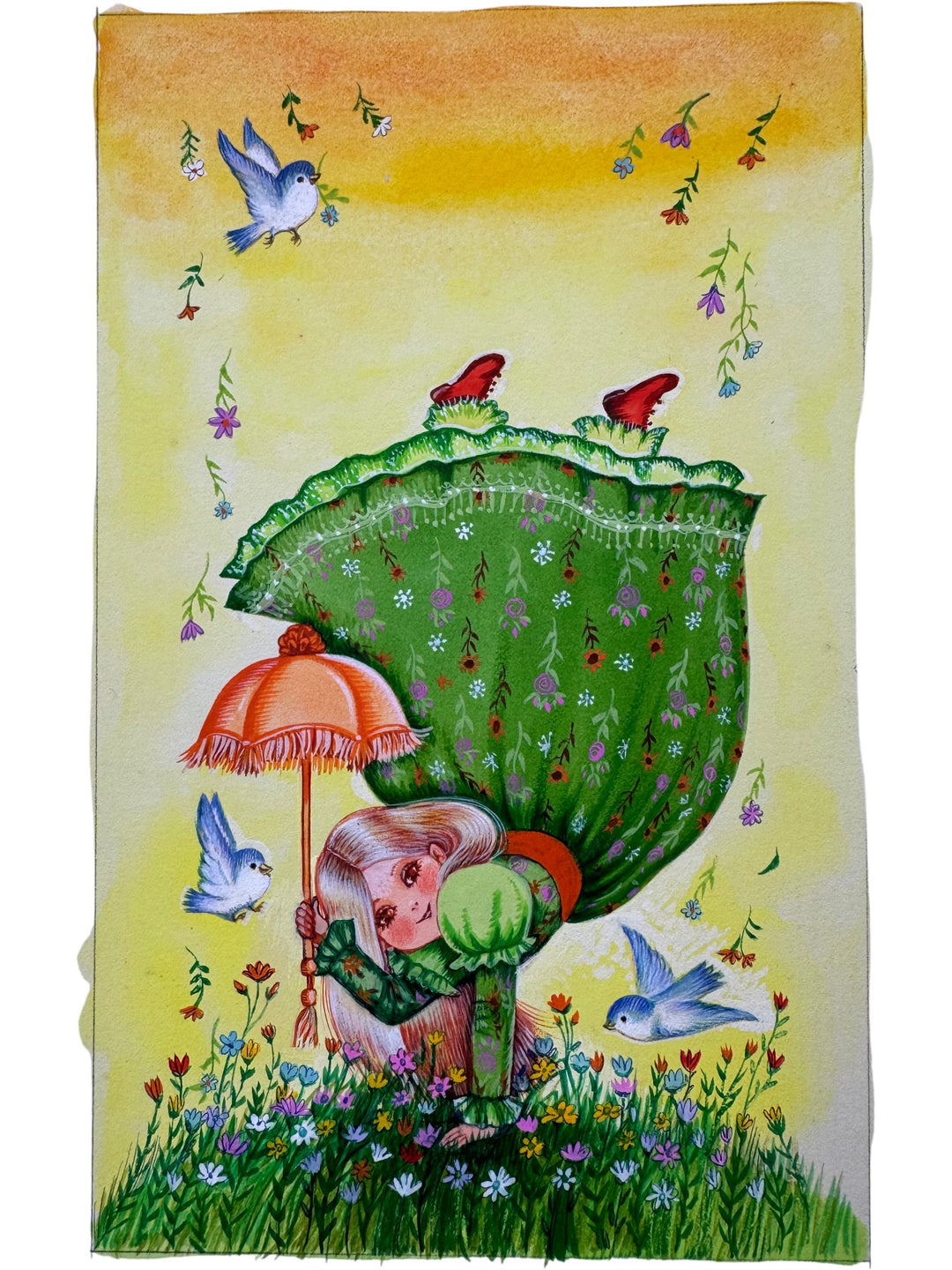 Illustrative Greeting Card Design 1982 - Think Vintage Online Ltd