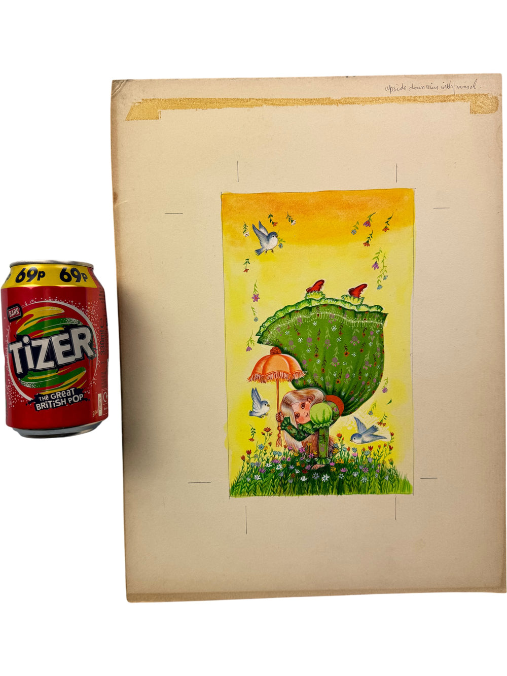 Illustrative Greeting Card Design 1982 - Think Vintage ltd