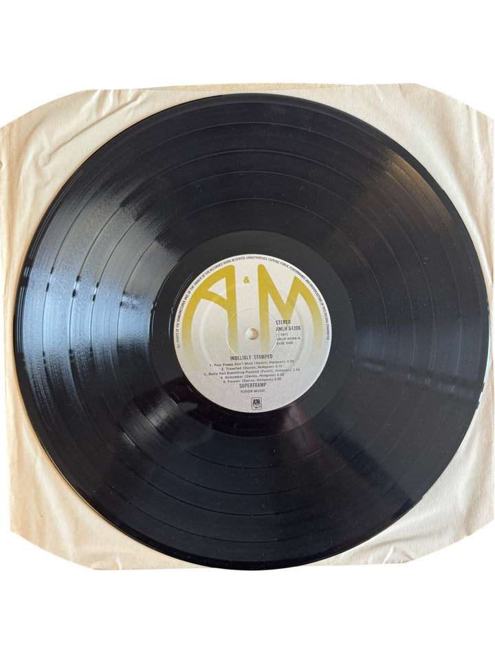 Indelibly Stamped Supertramp LP Record - Good - Think Vintage ltd