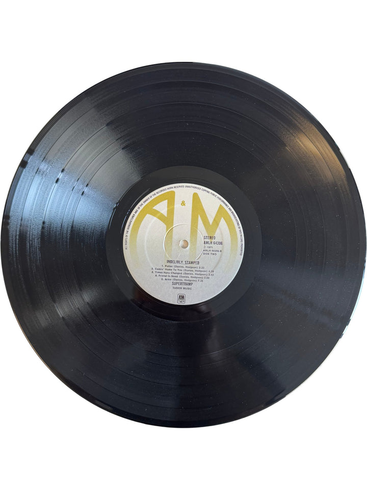 Indelibly Stamped Supertramp LP Record - Good - Think Vintage ltd