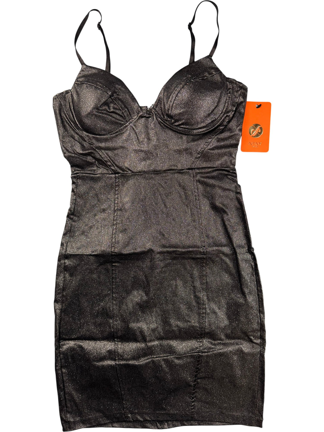 Infiny Paris Black Strappy Dress- XS - Think Vintage ltd