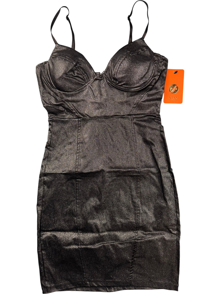 Infiny Paris Black Strappy Dress- XS - Think Vintage ltd