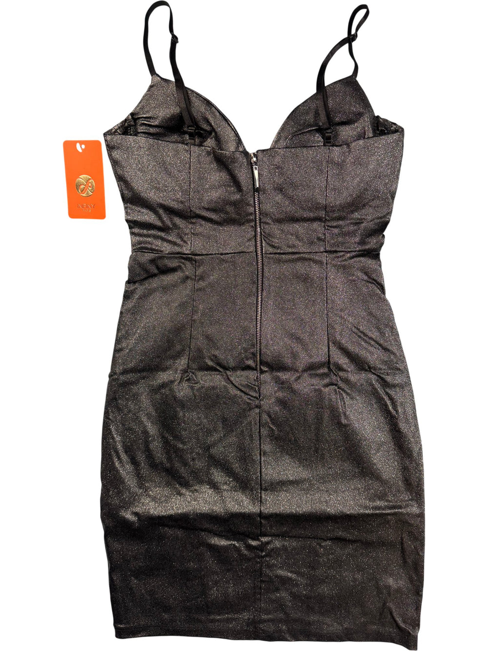 Infiny Paris Black Strappy Dress- XS - Think Vintage ltd