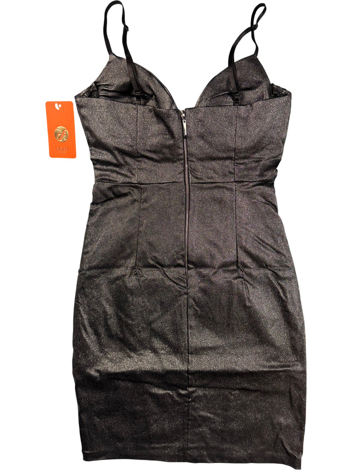 Infiny Paris Black Strappy Dress- XS - Think Vintage ltd