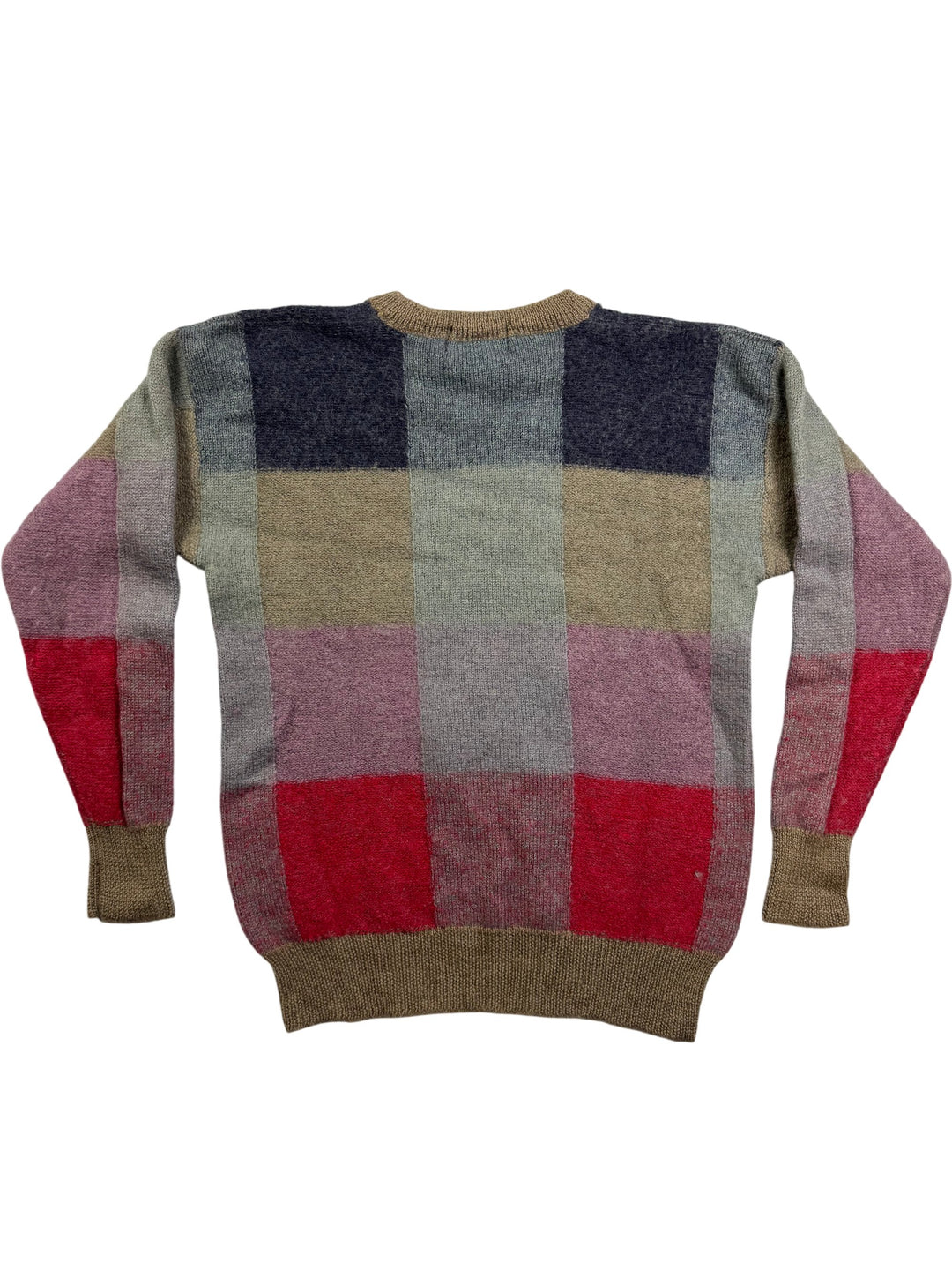 Inigo Jones Multicolor Patchwork Sweater - S - Think Vintage Online Ltd