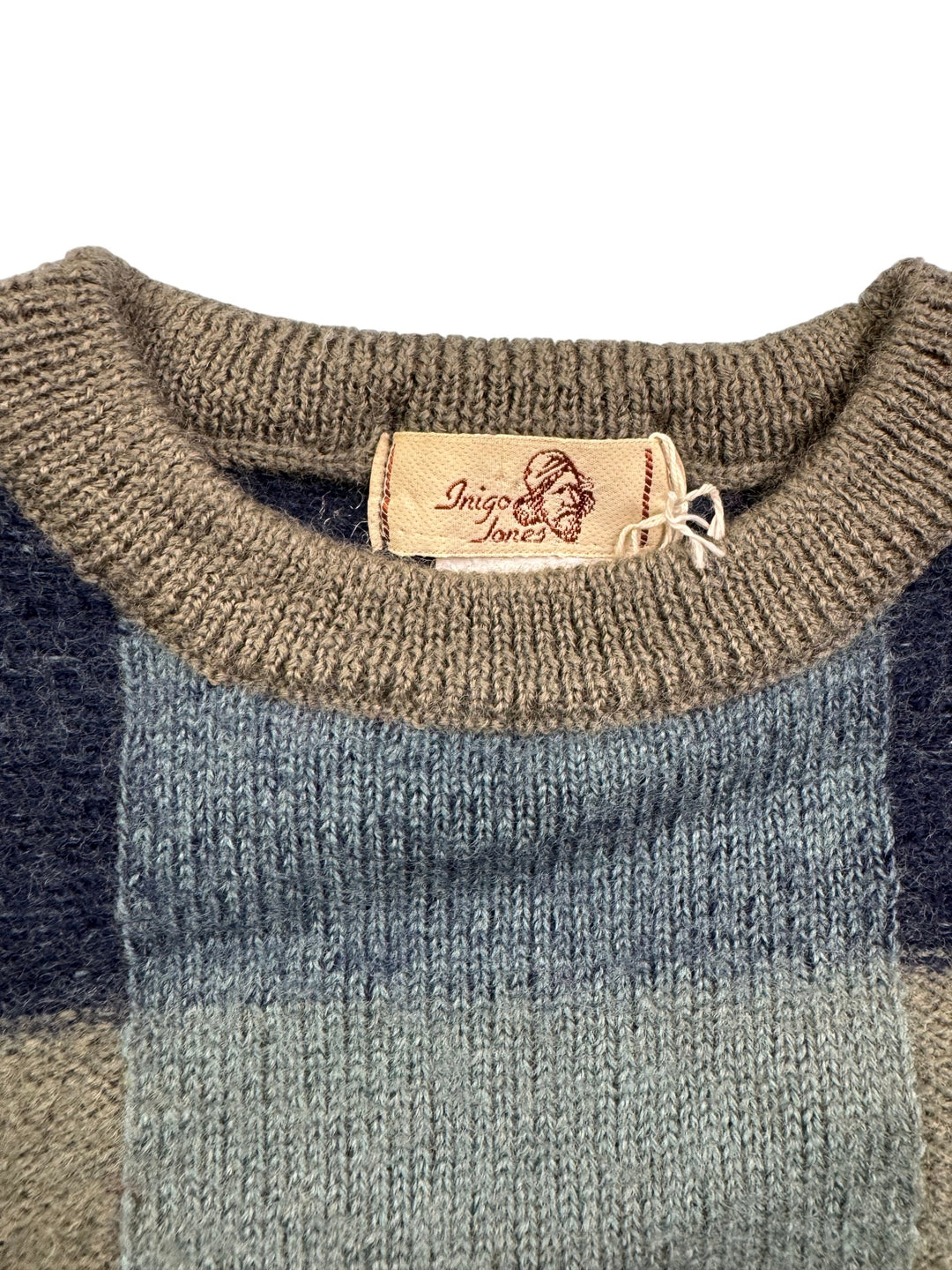 Inigo Jones Multicolor Patchwork Sweater - S - Think Vintage Online Ltd