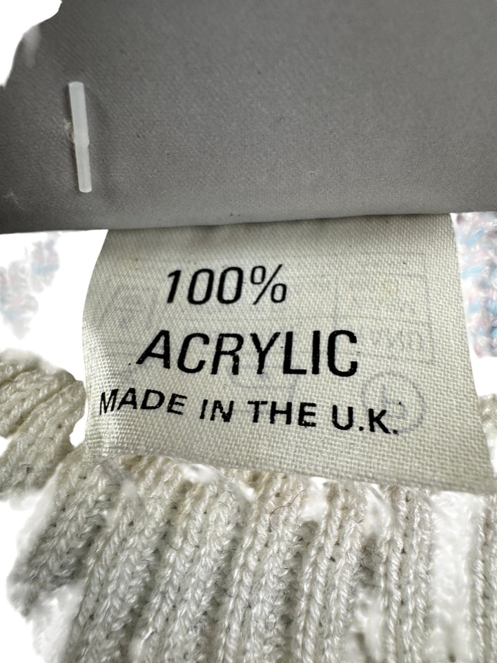 Inigo Jones Pastel Floral Knit Sweater - L - Think Vintage