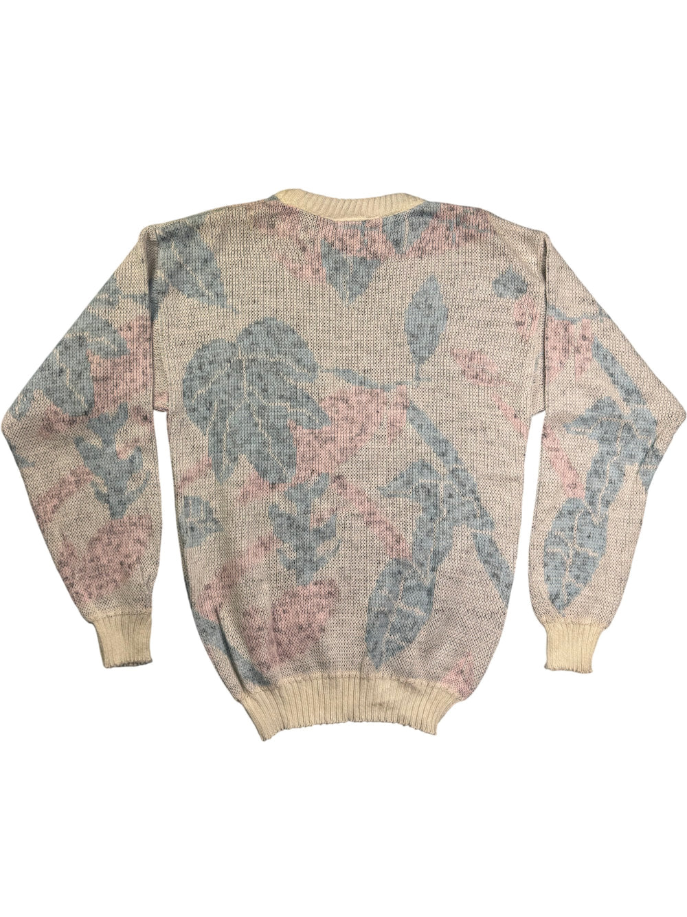 Inigo Jones Pastel Floral Knit Sweater - L - Think Vintage Online Ltd