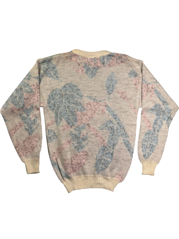 Inigo Jones Pastel Floral Knit Sweater - L - Think Vintage Online Ltd