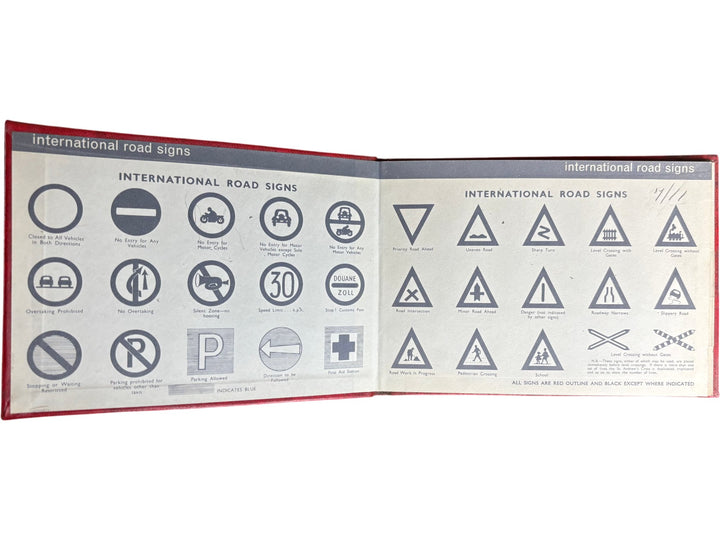International Scooter Book Road Signs Manual Guide Book - Think Vintage Online Ltd