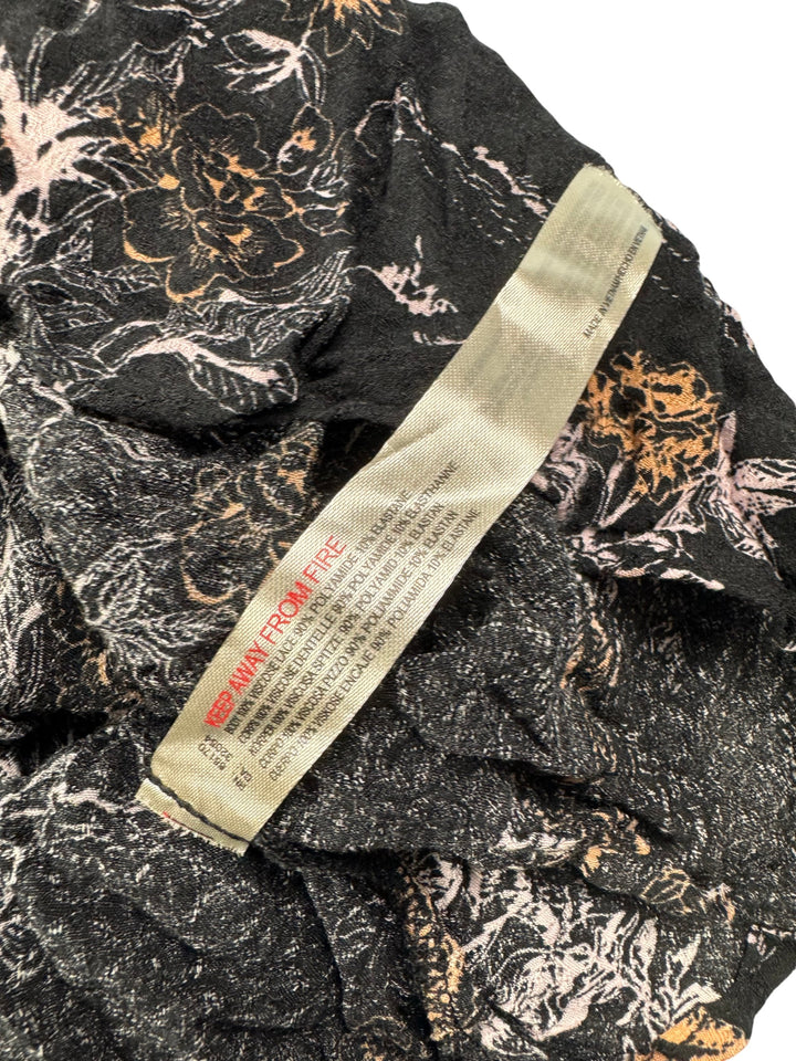 Intimately Black Lace Floral Top - M - Think Vintage