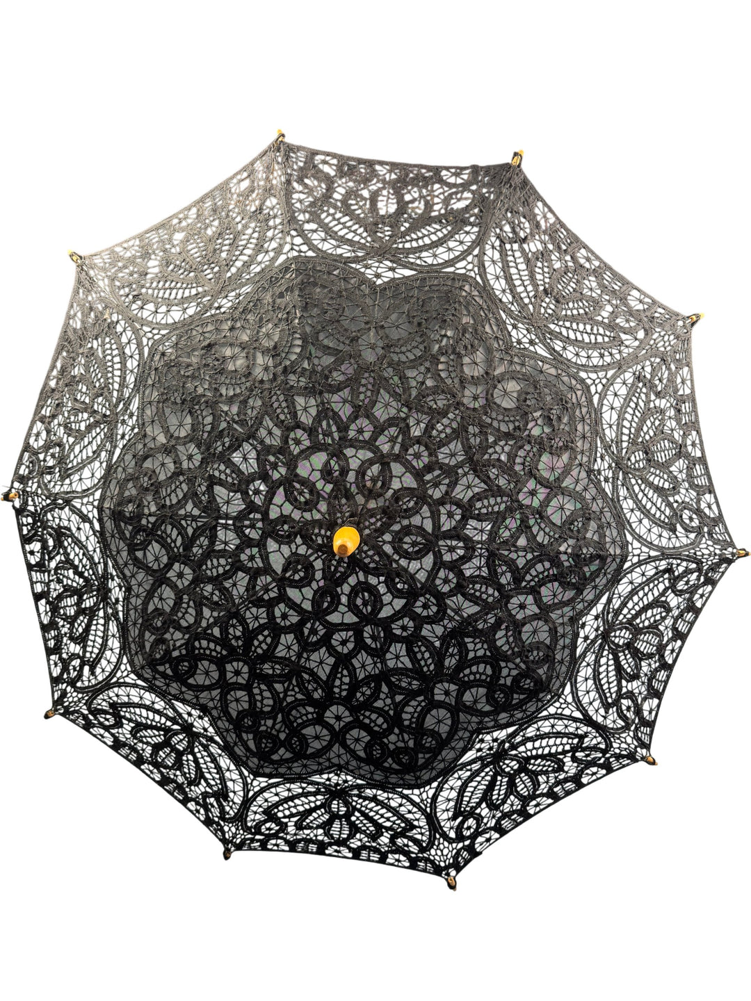 Intricate Black Lace Parasol