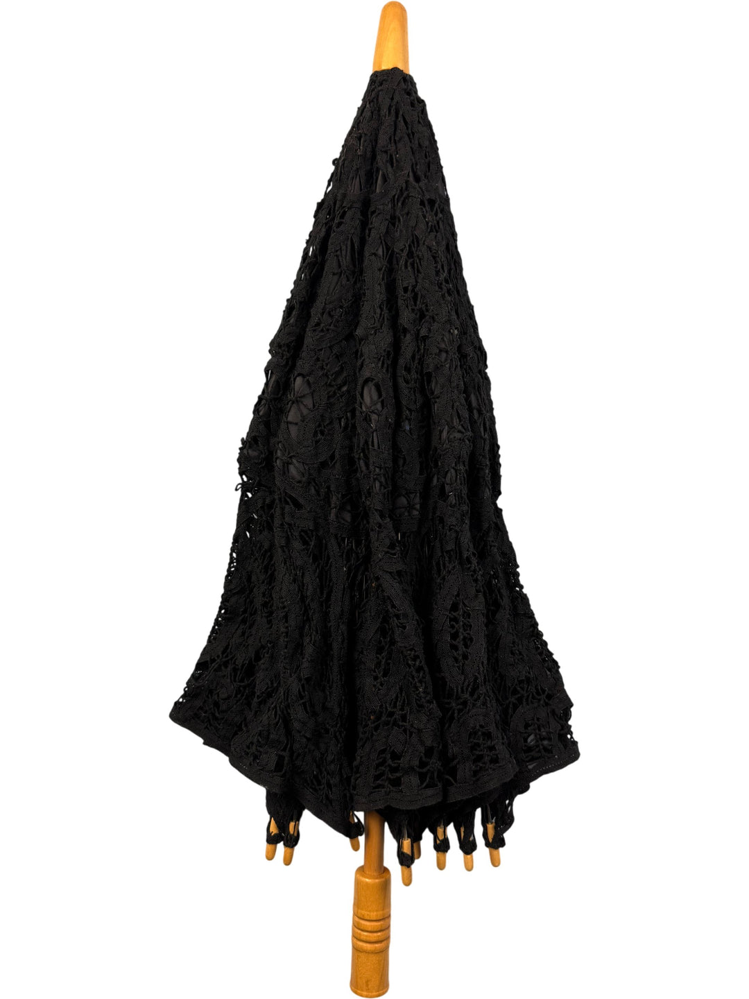 Intricate Black Lace Parasol