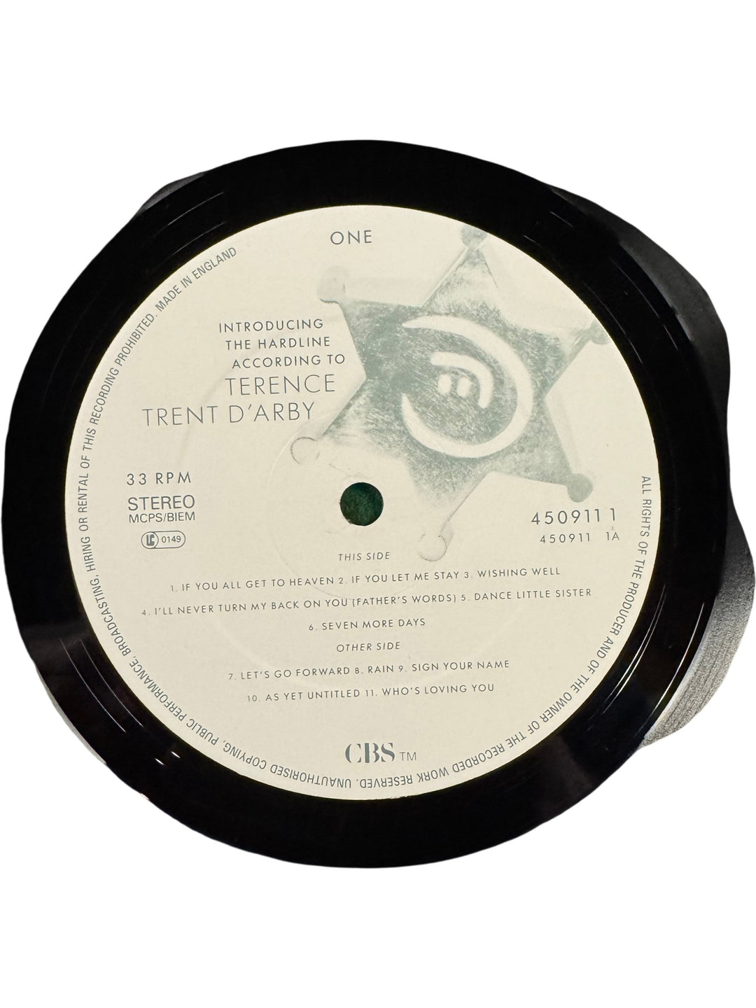 Introducing The Hardline According To Terence Trent D'Arby Vinyl - Think Vintage
