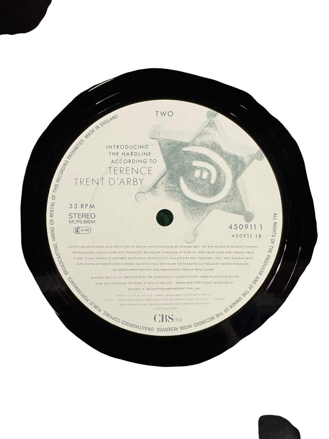 Introducing The Hardline According To Terence Trent D'Arby Vinyl - Think Vintage