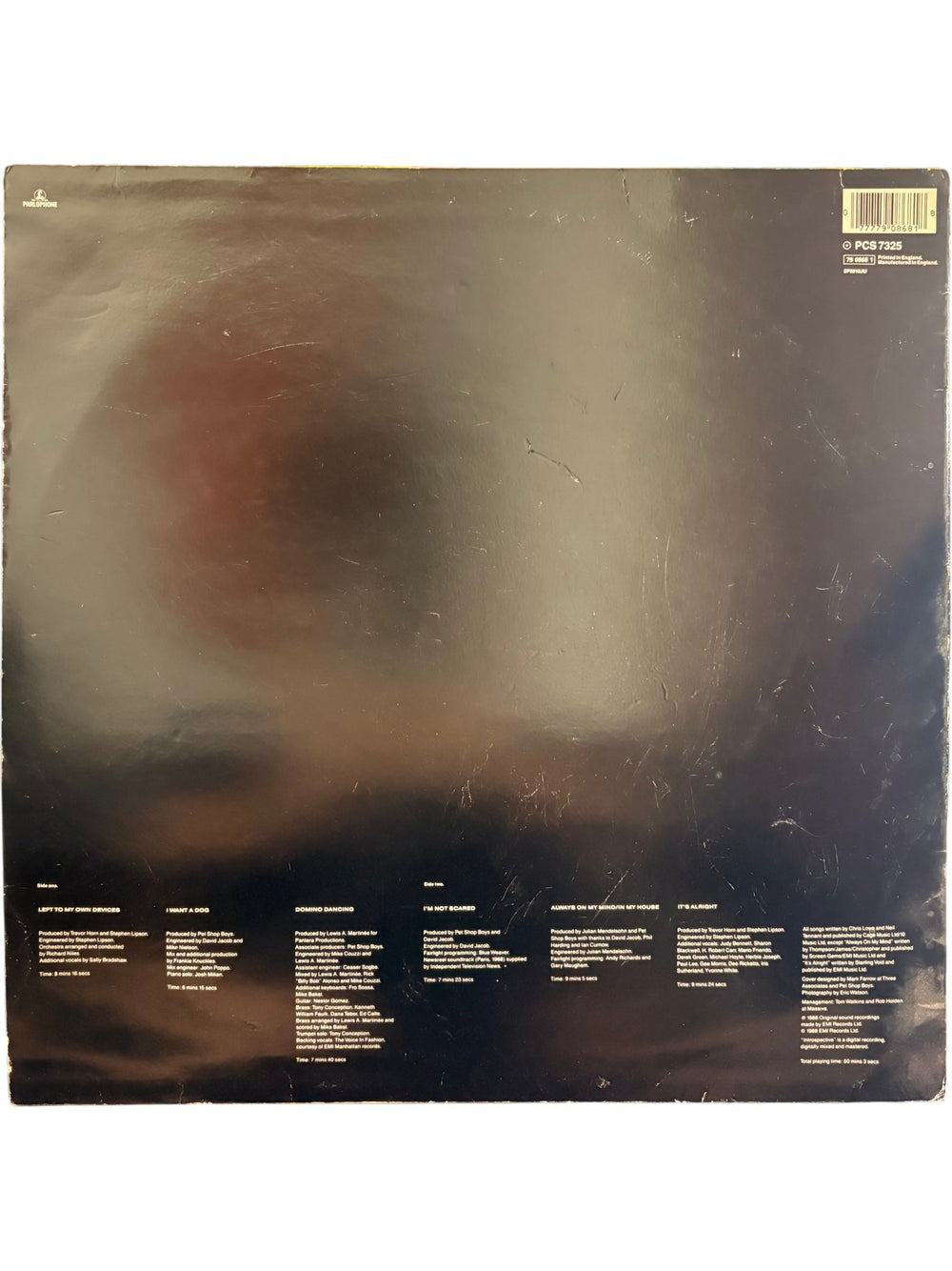 Introspective Album by Pet Shop Boys - Fair - Think Vintage ltd