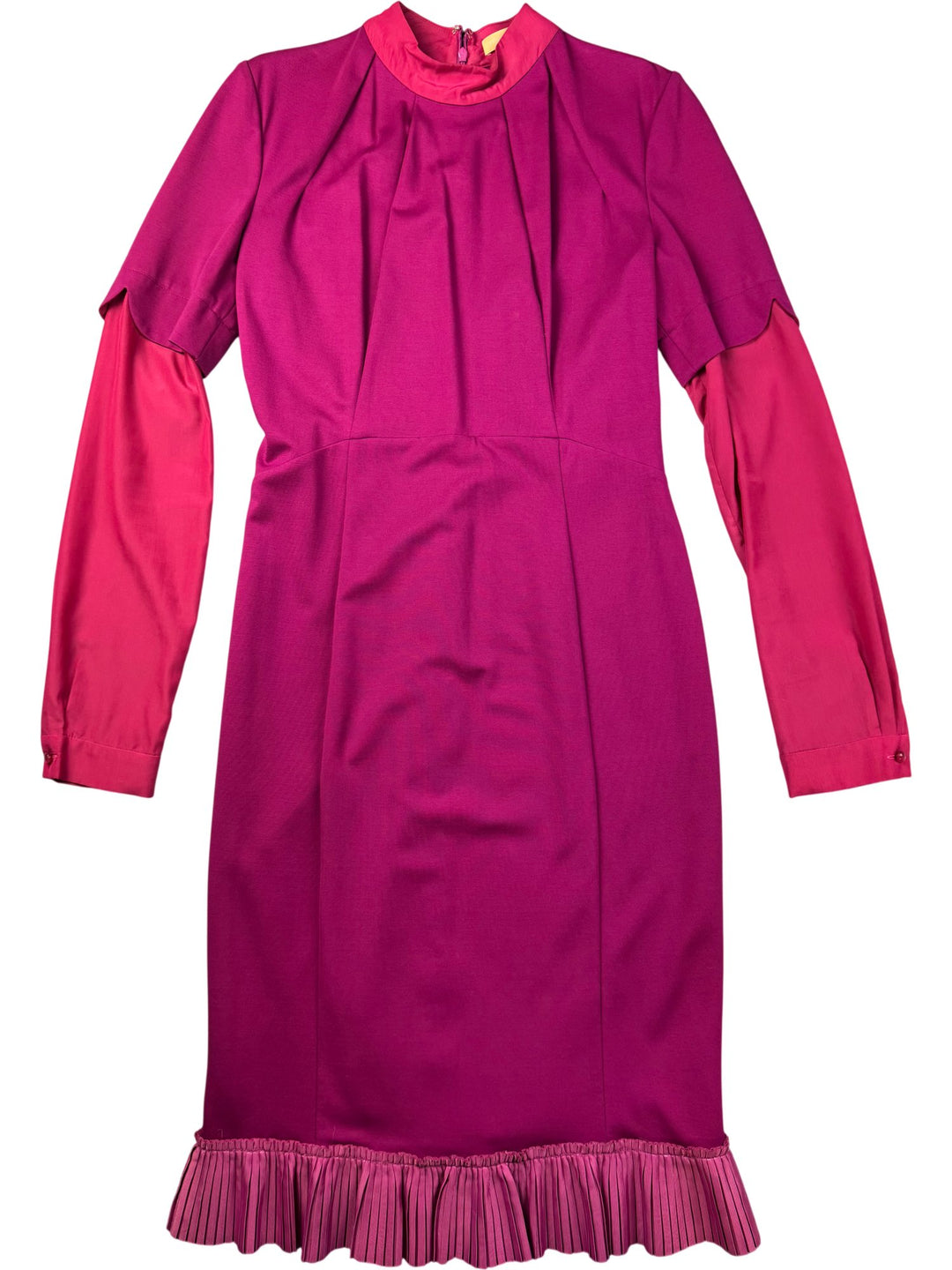 Isabel Garcia Fuchsia Long Sleeve Dress - S - Think Vintage ltd