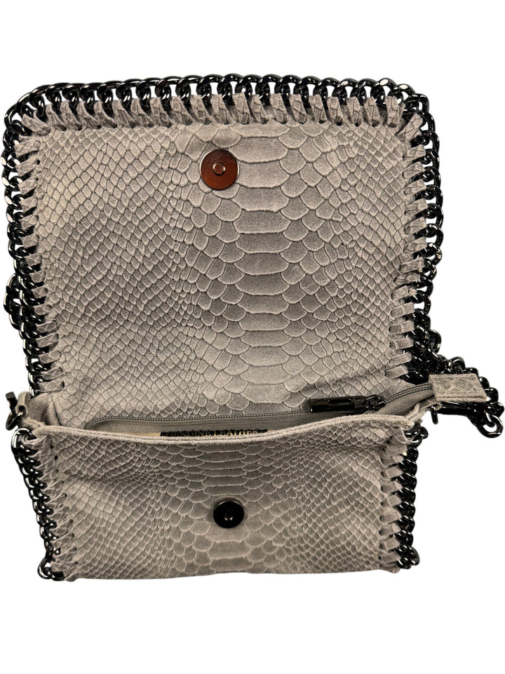 Italian Genuine Leather Chain Strap Bag - Think Vintage ltd