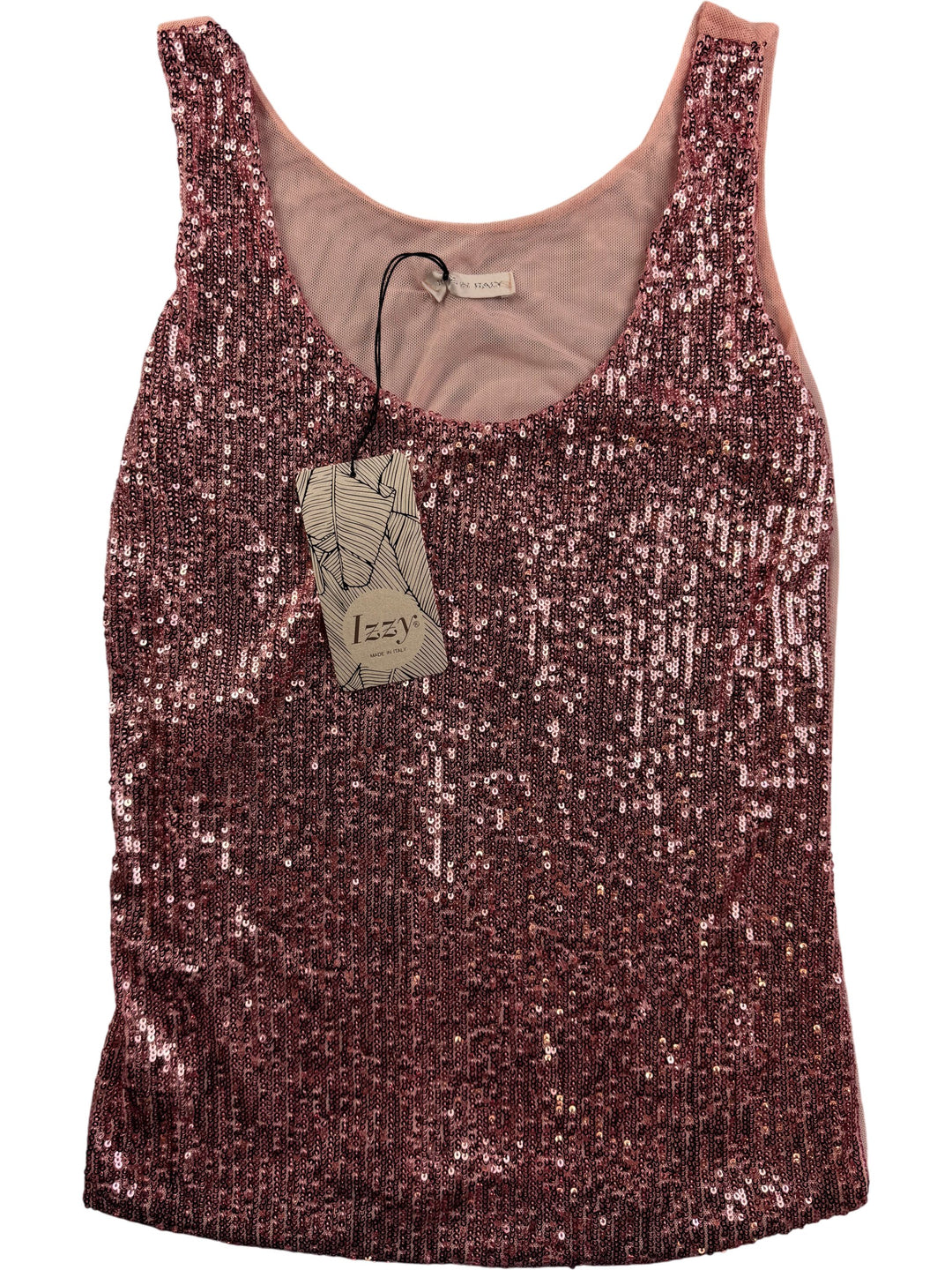 Izzy Sequin Tank Top - M - Think Vintage Online Ltd
