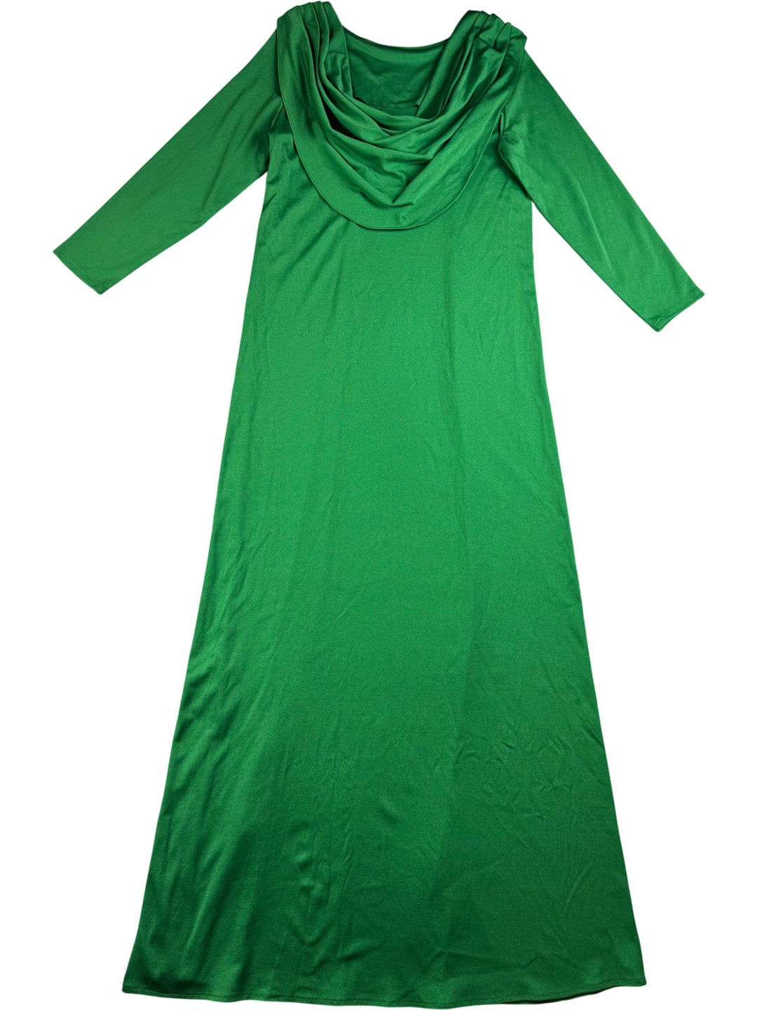 J Bancroft & Sons Green Maxi Dress - M - Think Vintage Online Ltd