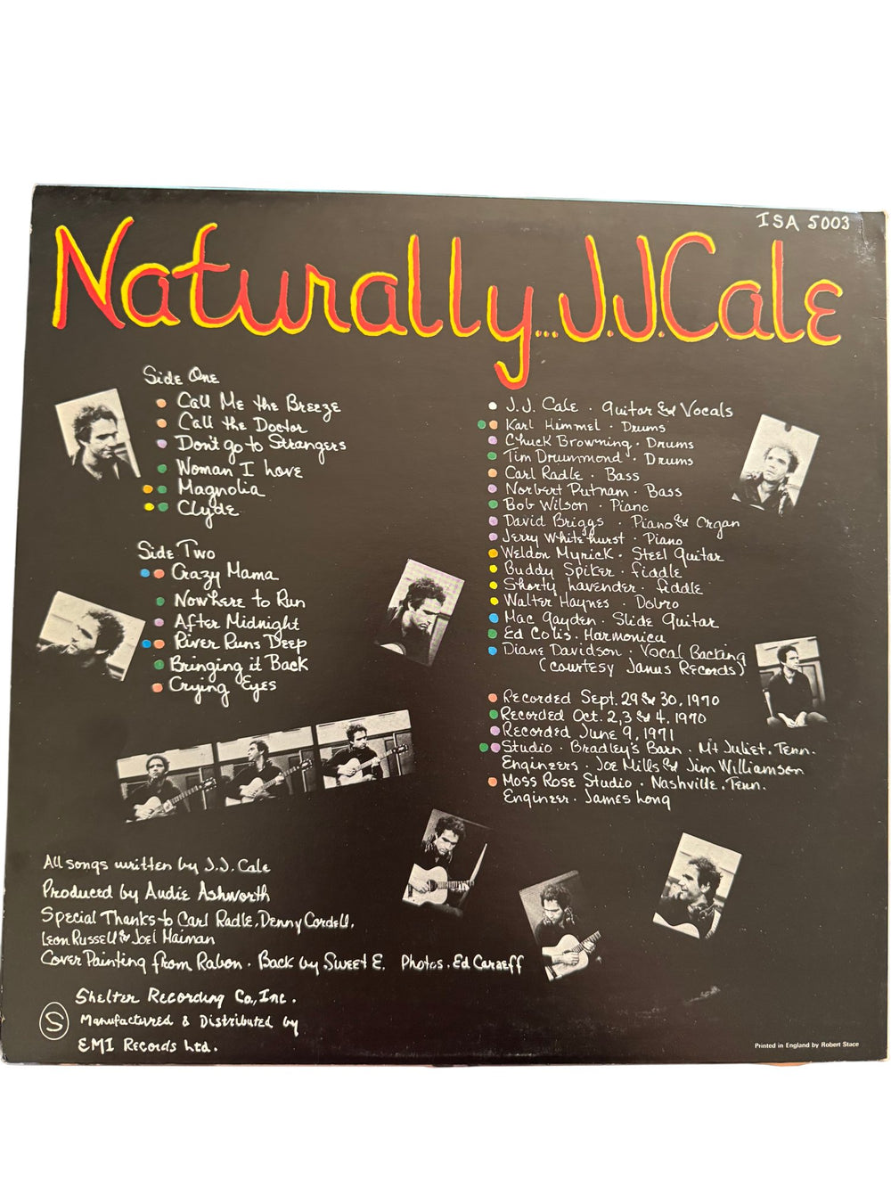 J.J. Cale Naturally Vinyl Album - Good - Think Vintage ltd