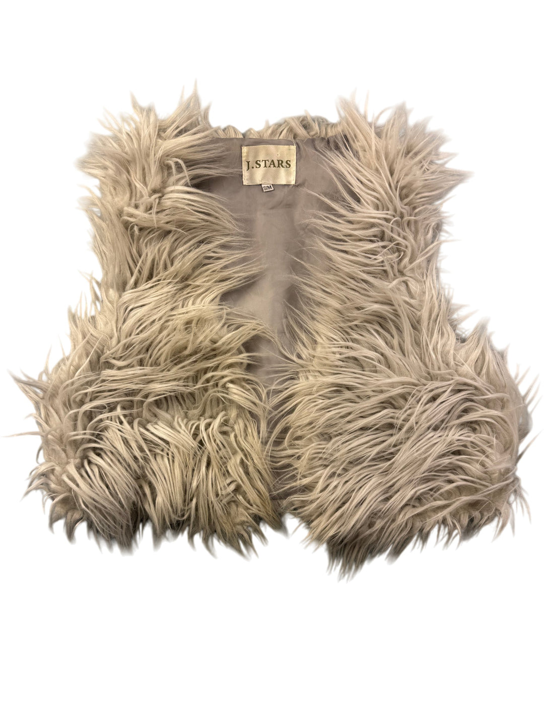 J. Stars Faux Fur Vest - S - Think Vintage Online Ltd