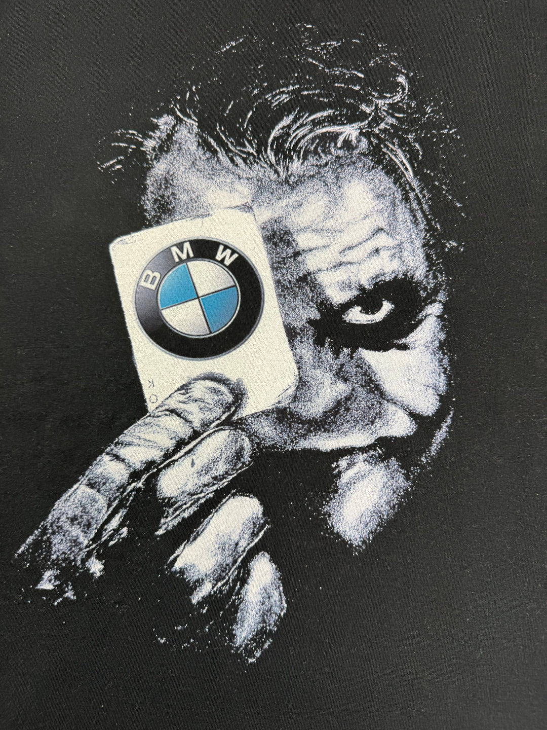 JHK Black Graphic T-Shirt - M - Think Vintage Online Ltd