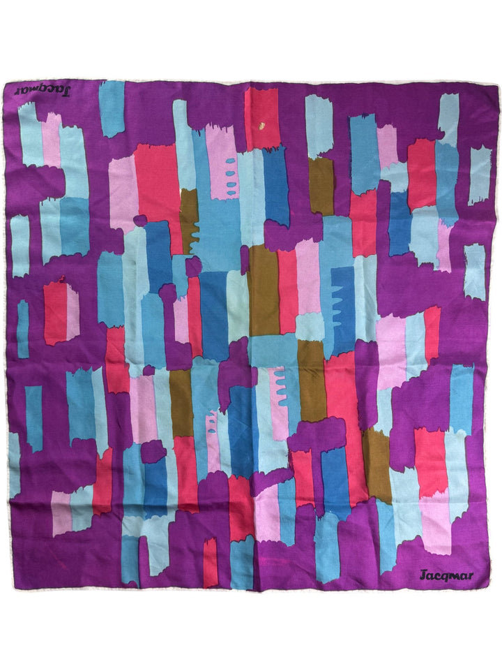 Jacqmar Geometric Print Scarf - Think Vintage ltd