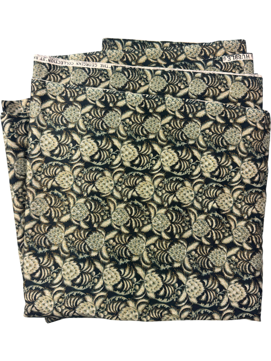 Jacquard Floral Patterned Fabric - 5m - Think Vintage ltd