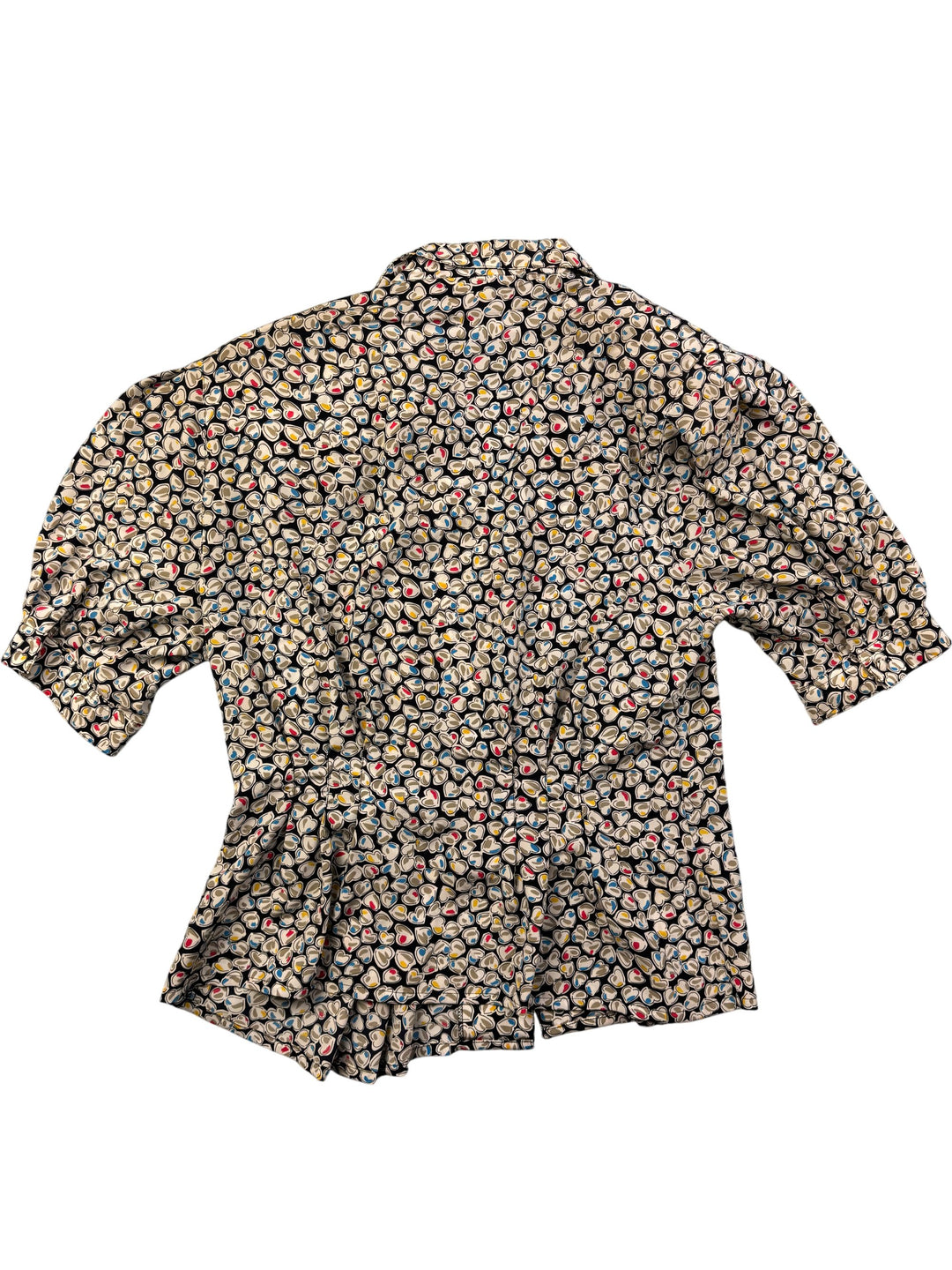 Jacques Vert Patterned Short Sleeved Blouse - L/XL
