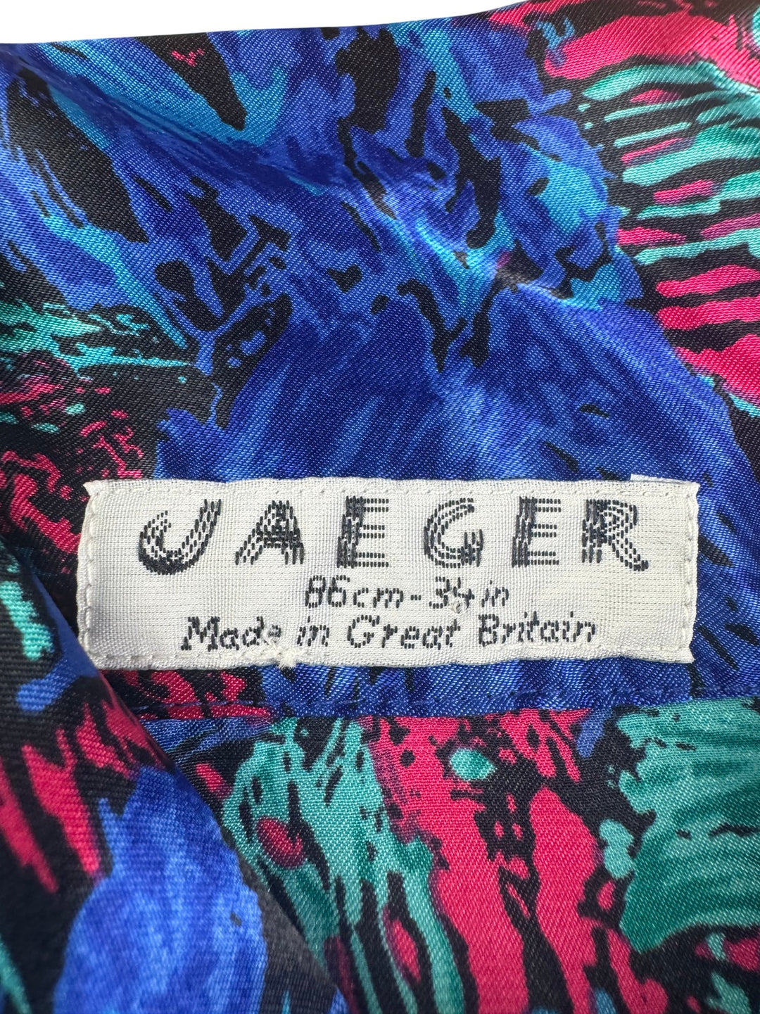 Jaeger Floral Patterned Long Sleeved Blouse - M - Think Vintage ltd