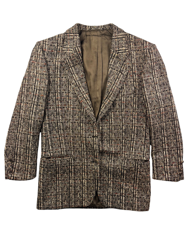 Jaeger Italian Textured Suit Jacket - L - Think Vintage Online Ltd