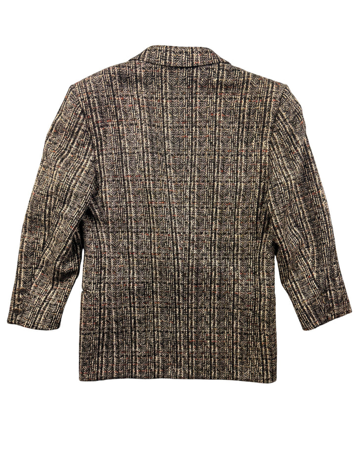 Jaeger Italian Textured Suit Jacket - L - Think Vintage Online Ltd