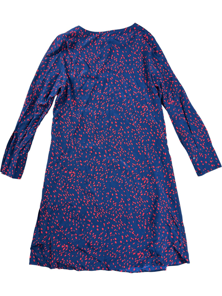 Jaeger Silk Long Sleeved Dress - S - Think Vintage ltd