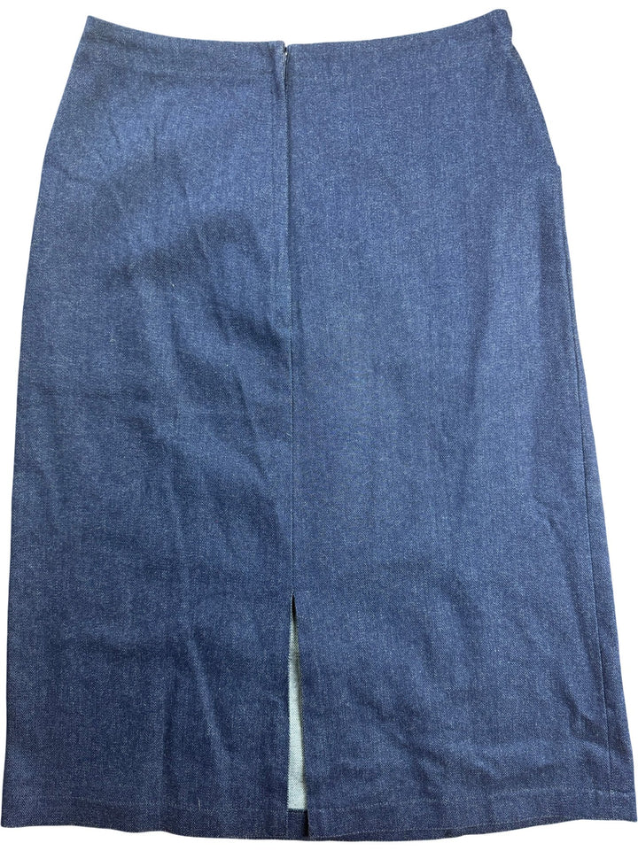 Jake Indigo Denim Skirt - W28 - Think Vintage ltd
