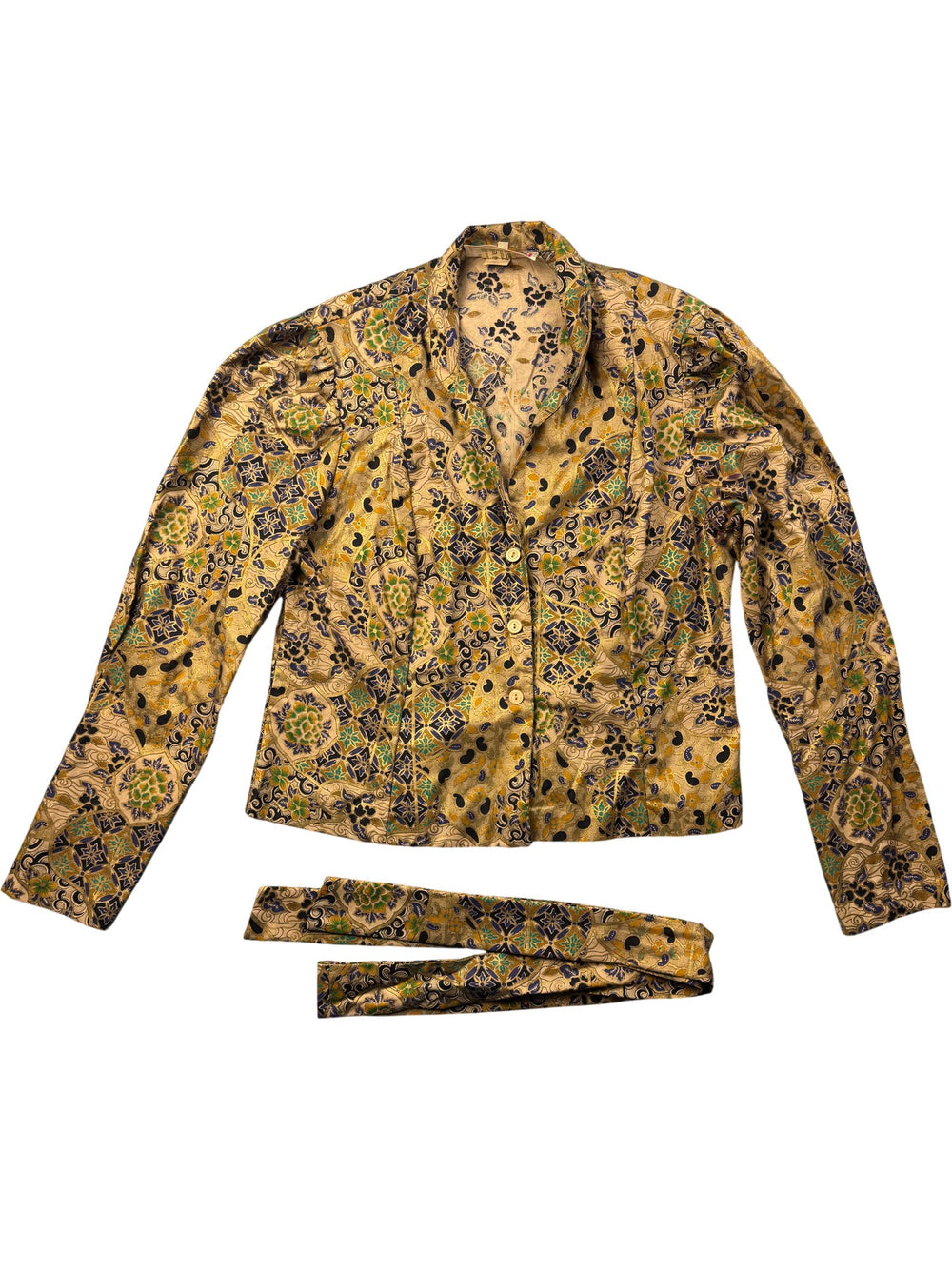 Jake London Two-Piece Patterned Dress - M - Think Vintage ltd