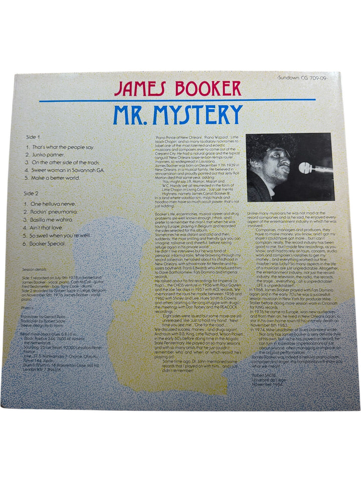 James Booker Mr. Mystery Vinyl - Very Good+