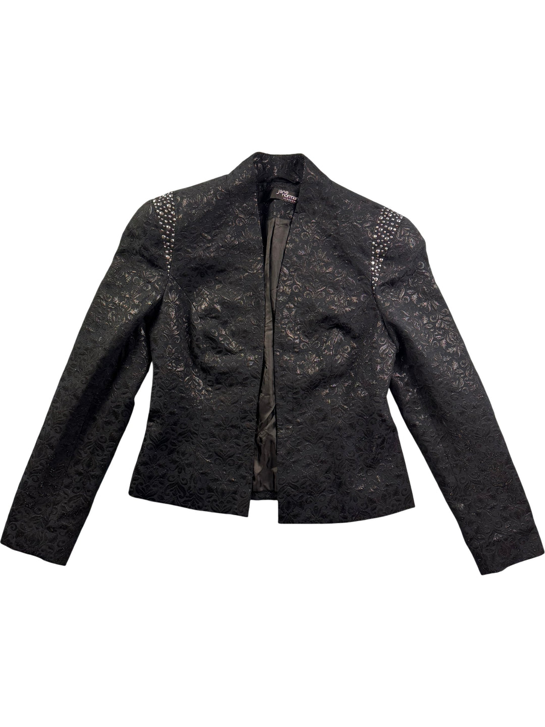 Jane Norman Black Bolero Jacket - S - Think Vintage Online Ltd
