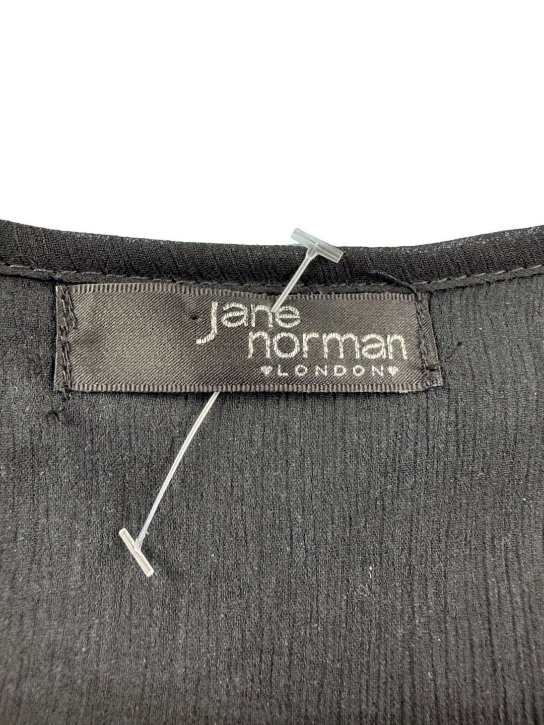 Jane Norman Sequined Black Tank Top - M - Think Vintage Online Ltd