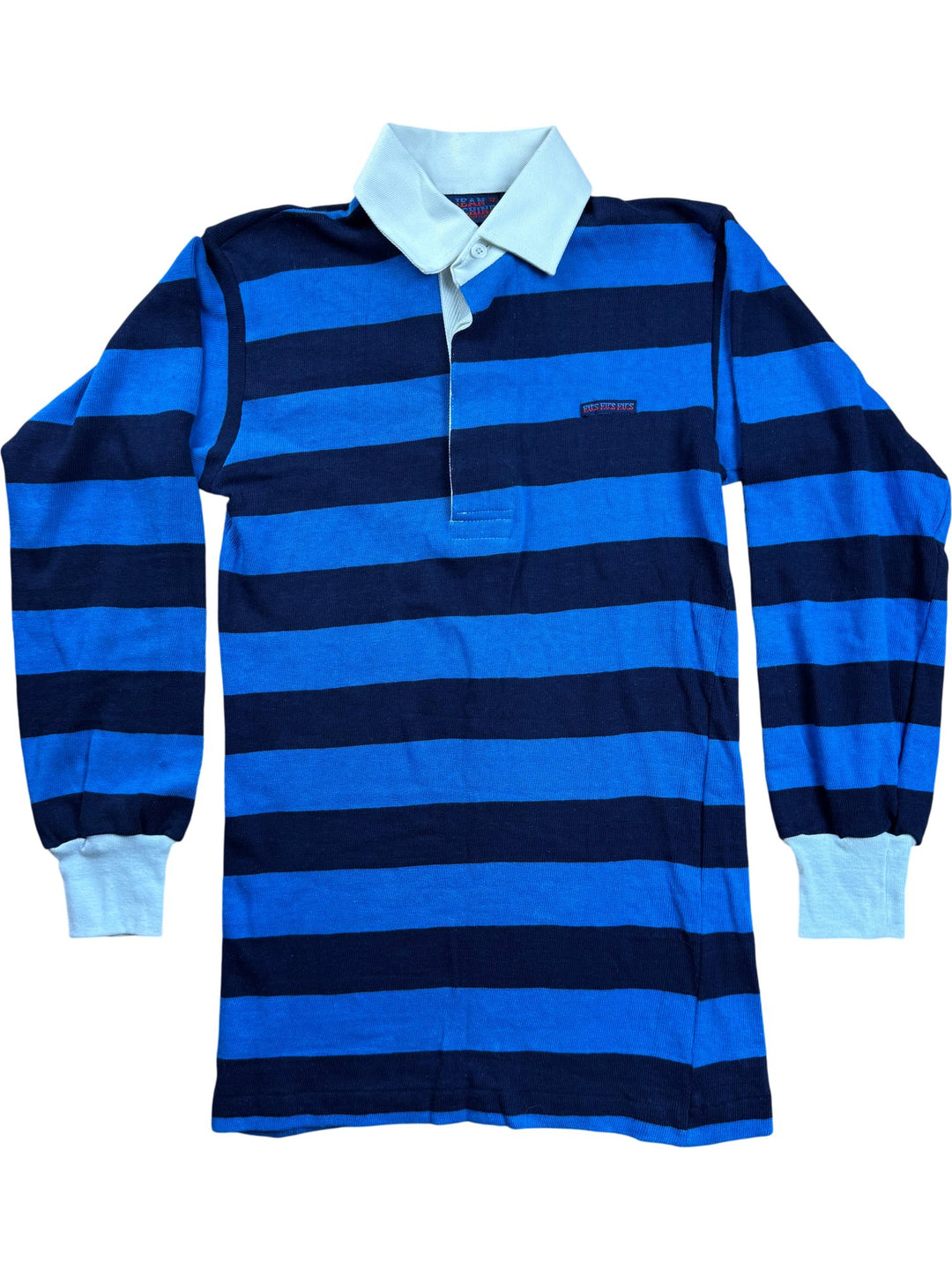Jean Machine Striped Rugby Shirt - S - Think Vintage ltd